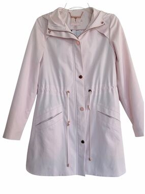 Ted Baker London Pale Pink Hooded Trench